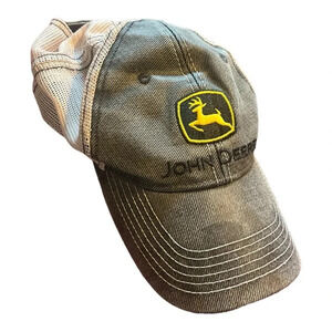 John Deere Official 🧢 Vintage Styling w/Mesh Back Adjustable Velcro Backing